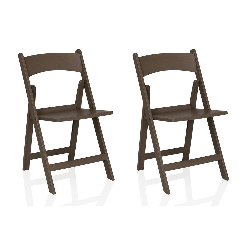 hjh LIVING Gartenstuhl Outdoor Stuhl TRAVANO 1 Kunststoff, 2er Pack Klappstühle wetterfest, faltbar, für Camping Garten Terrasse