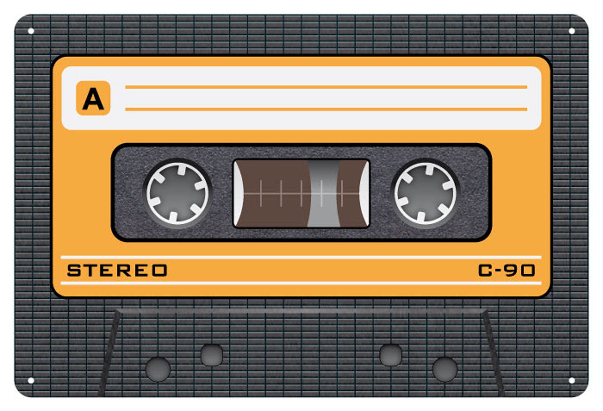 Metallschild Tape Orange - Blech-Schild