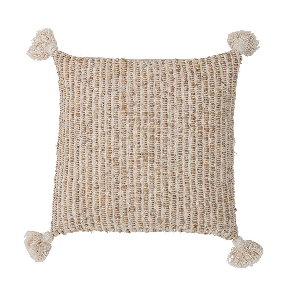 Bloomingville Dekokissen Penny, Natur, 50x50cm, Zierkissen, Sofakissen