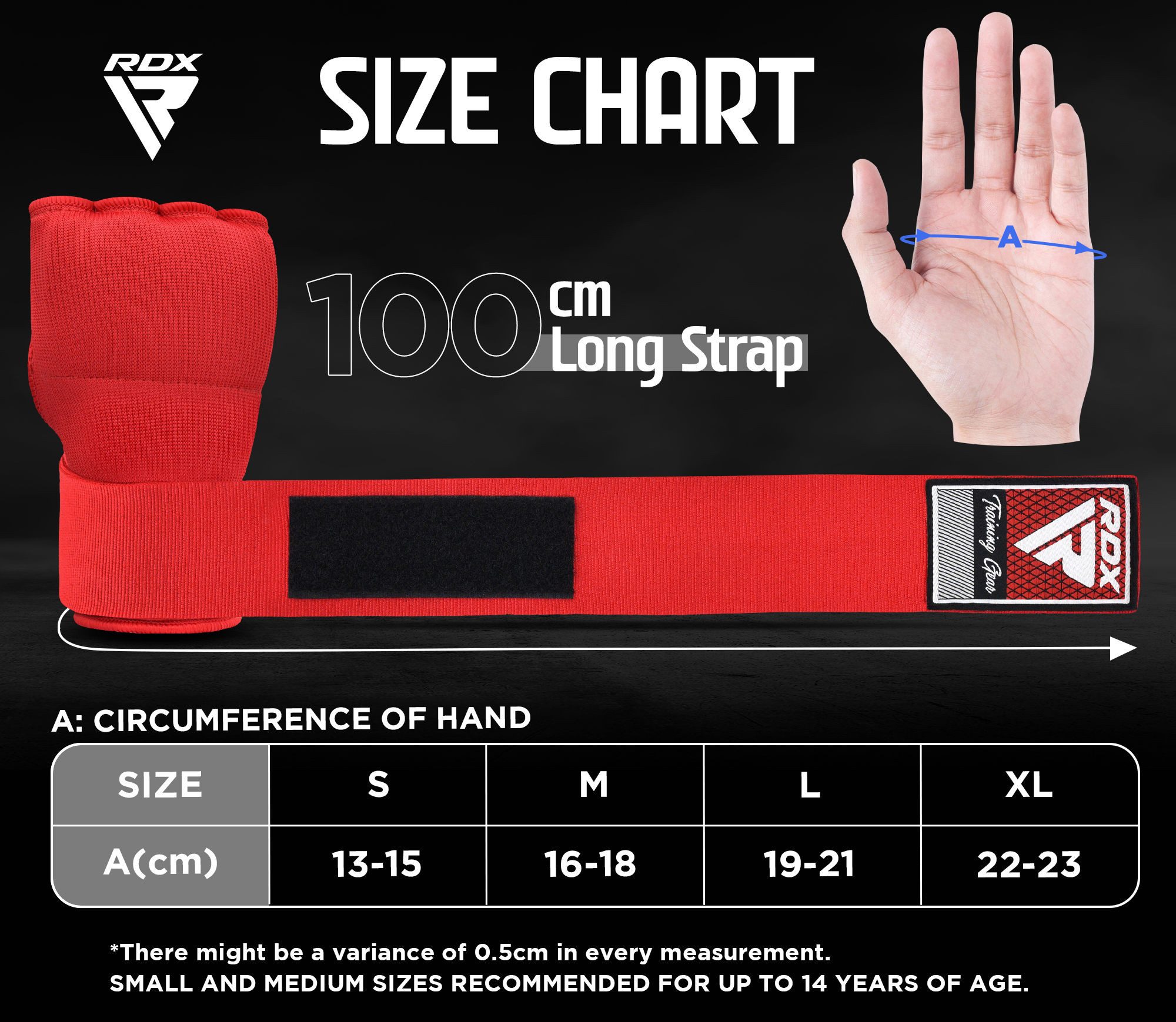 RDX Sports Boxhandschuhe RDX Boxen elastische Innenhandschuhe, MMA, Boxbandagen, Handschuhe