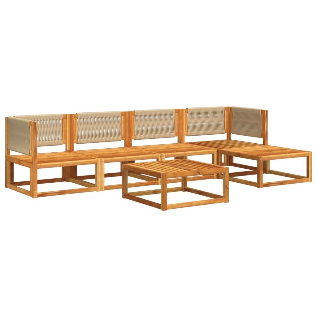 vidaXL Loungesofa 6-tlg. Garten-Sofagarnitur mit Kissen günstig online kaufen