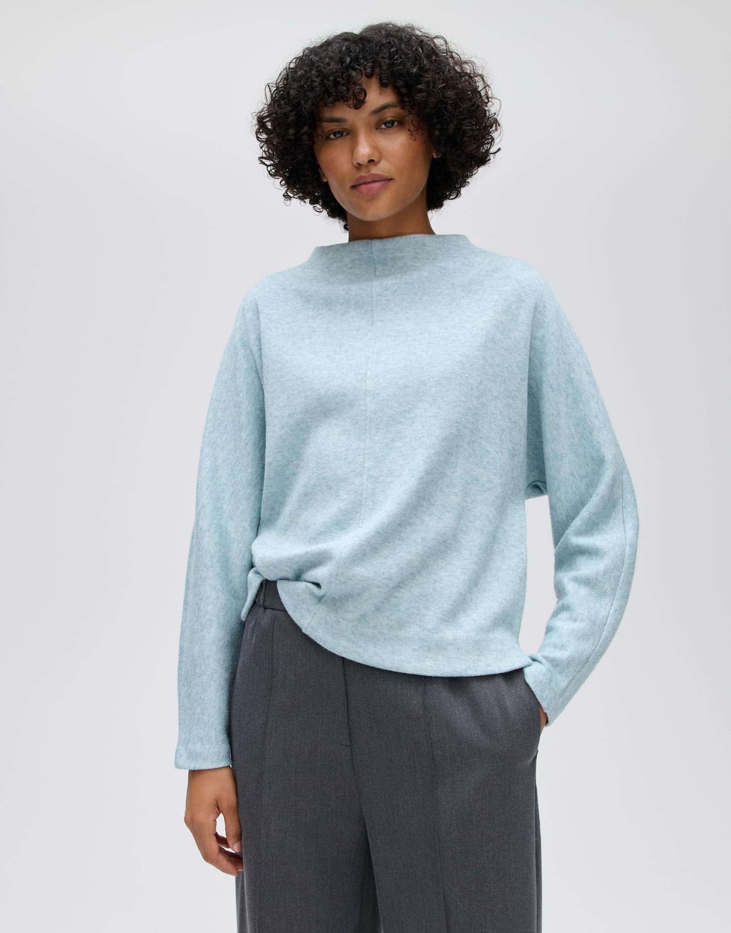 OPUS Sweatshirt Garzel aus weicher Sweatware Fledermausärmel geben dem weichen Sweatshirt lässige Bewegung