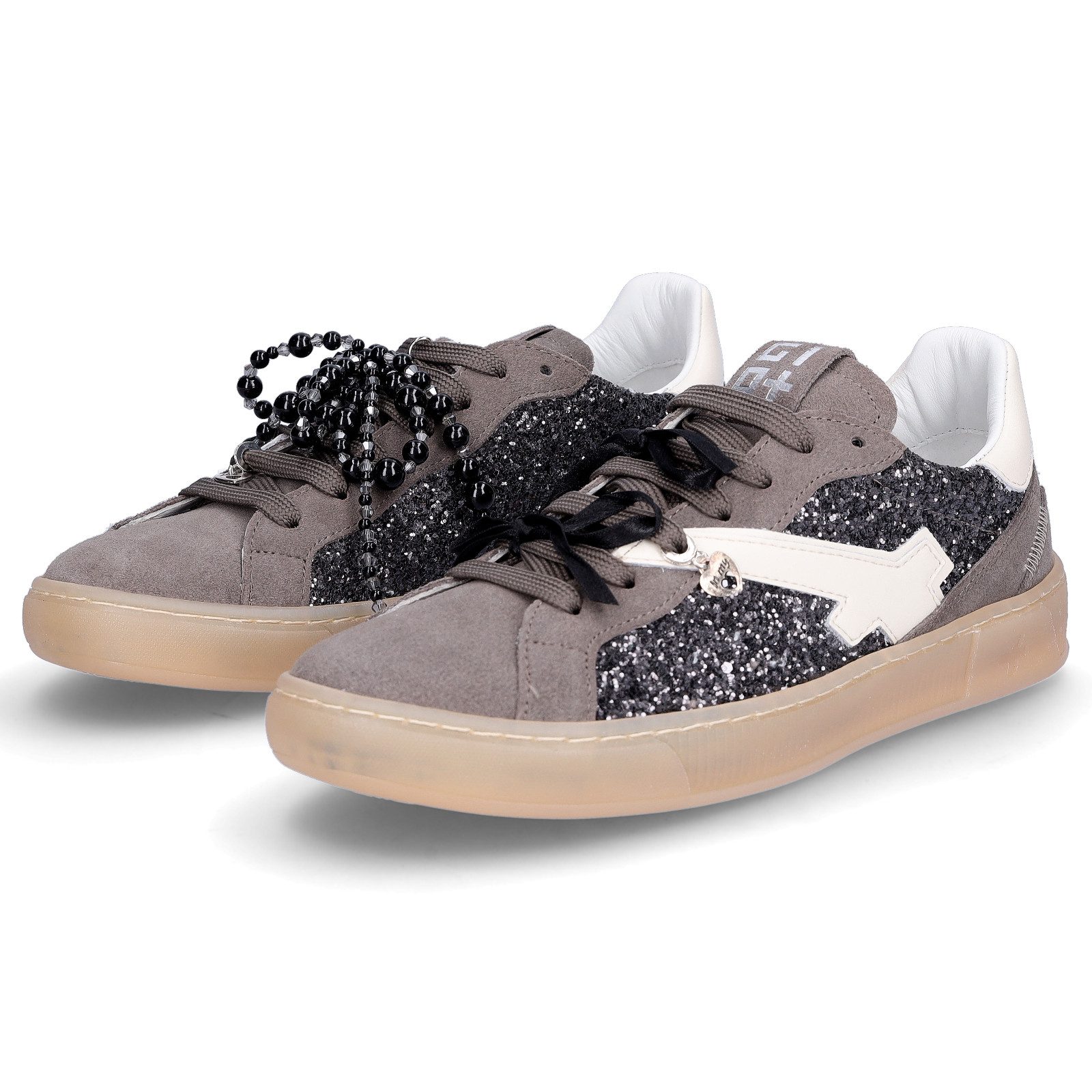 Gio+ Gio+ Damen Кросівки grau Glitzer Кросівки