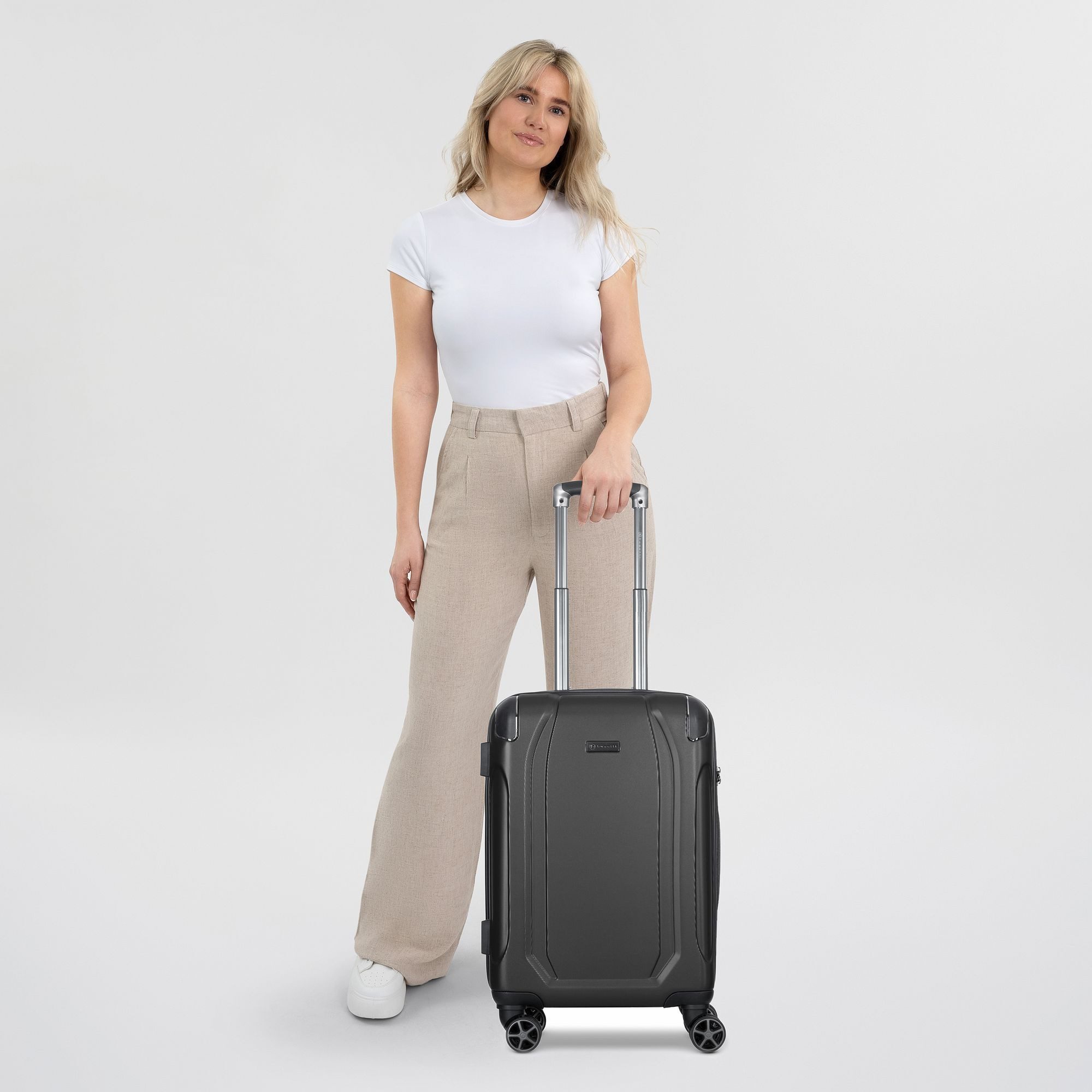 bugatti Handgepäck-Trolley Valencia, 4 Rollen, ABS