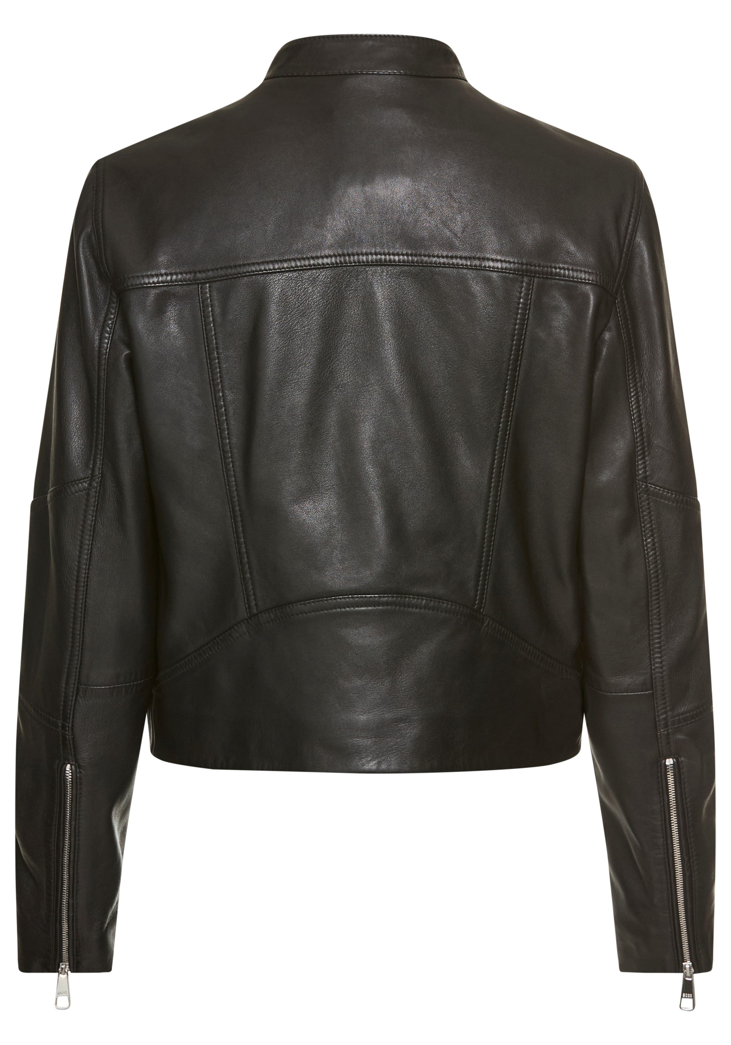 BOSS ORANGE Lederjacke Saleste Premium Damenmode günstig online kaufen