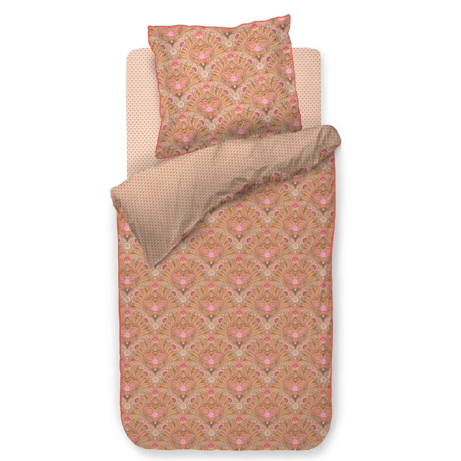 PiP Studio Bettwäsche Bettwäsche Alba Khaki, Perkal, 2 teilig, Blüten, florale Elemente, Paisley