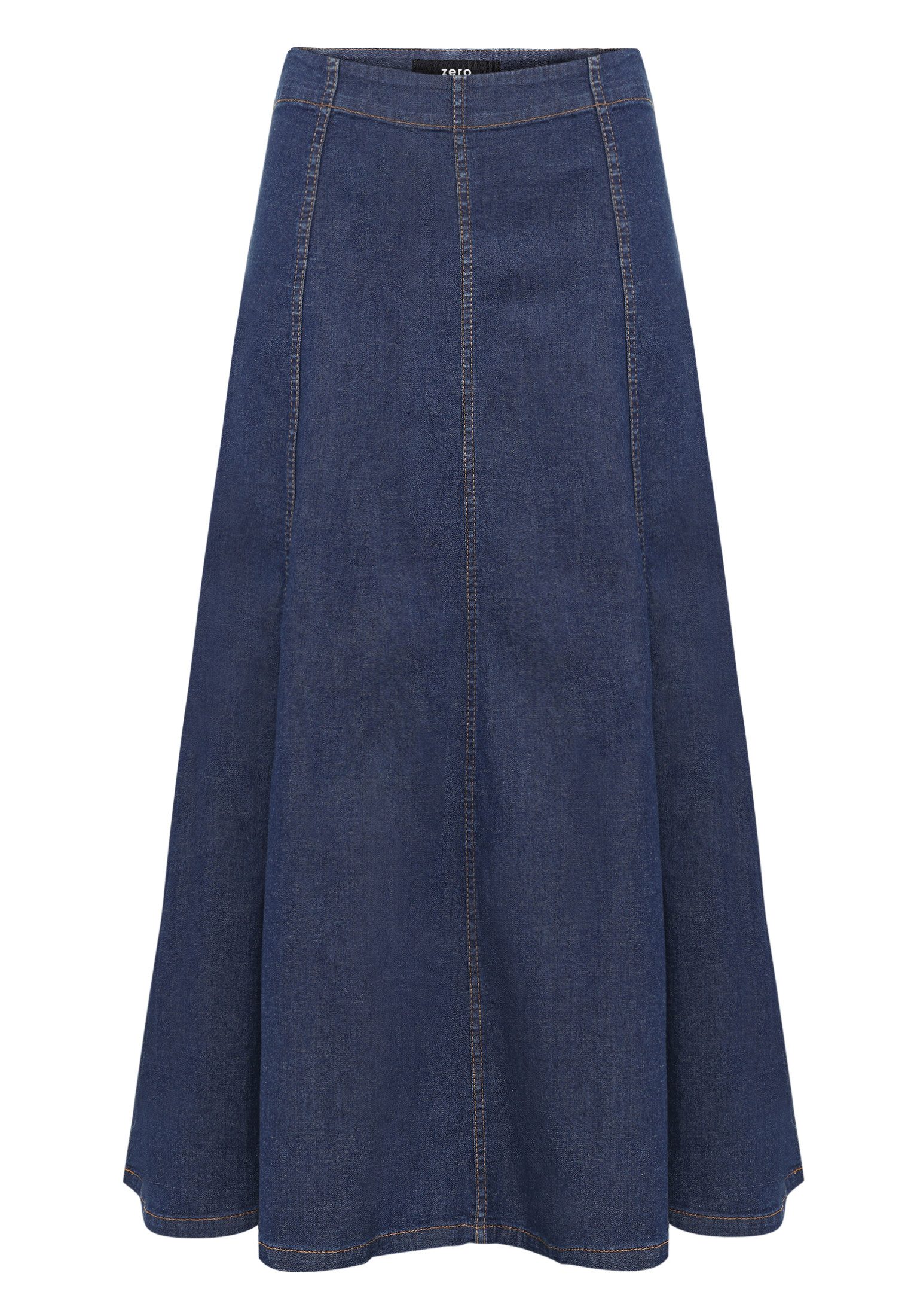Zero Midirock Damen Maxi in A-Linie Plain/ohne Details