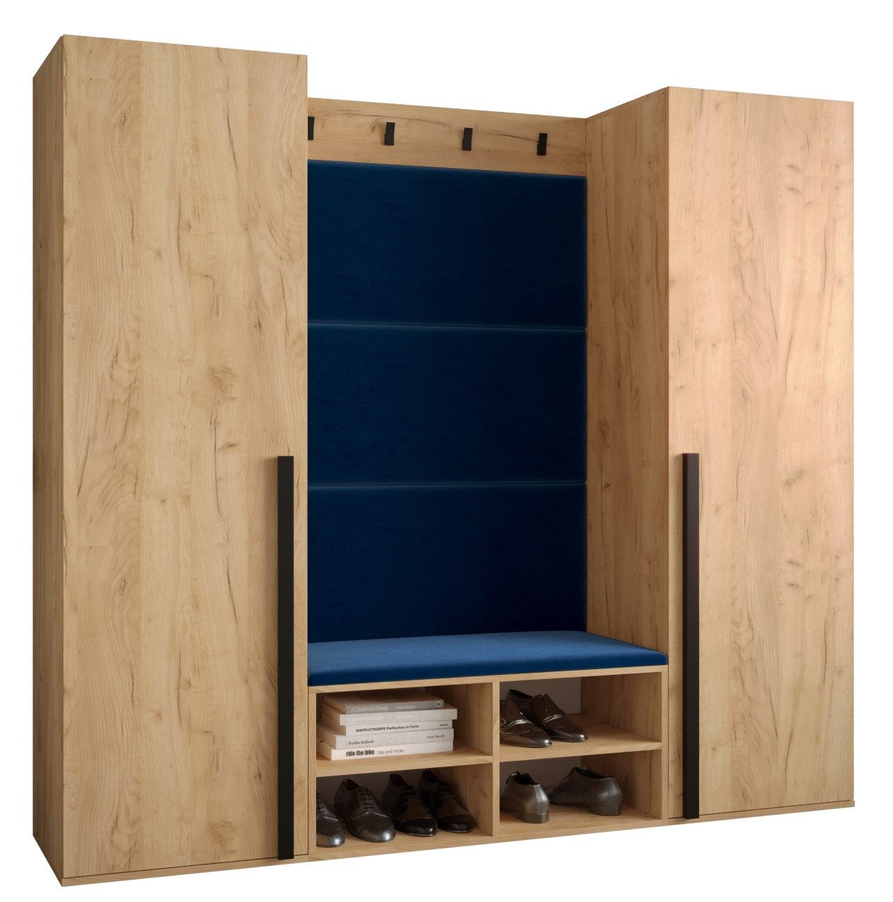 ABIKS MÖBEL Garderoben-Set MIRO Set 9, Garderobe mit gepolsterten Paneelen, Modern Design