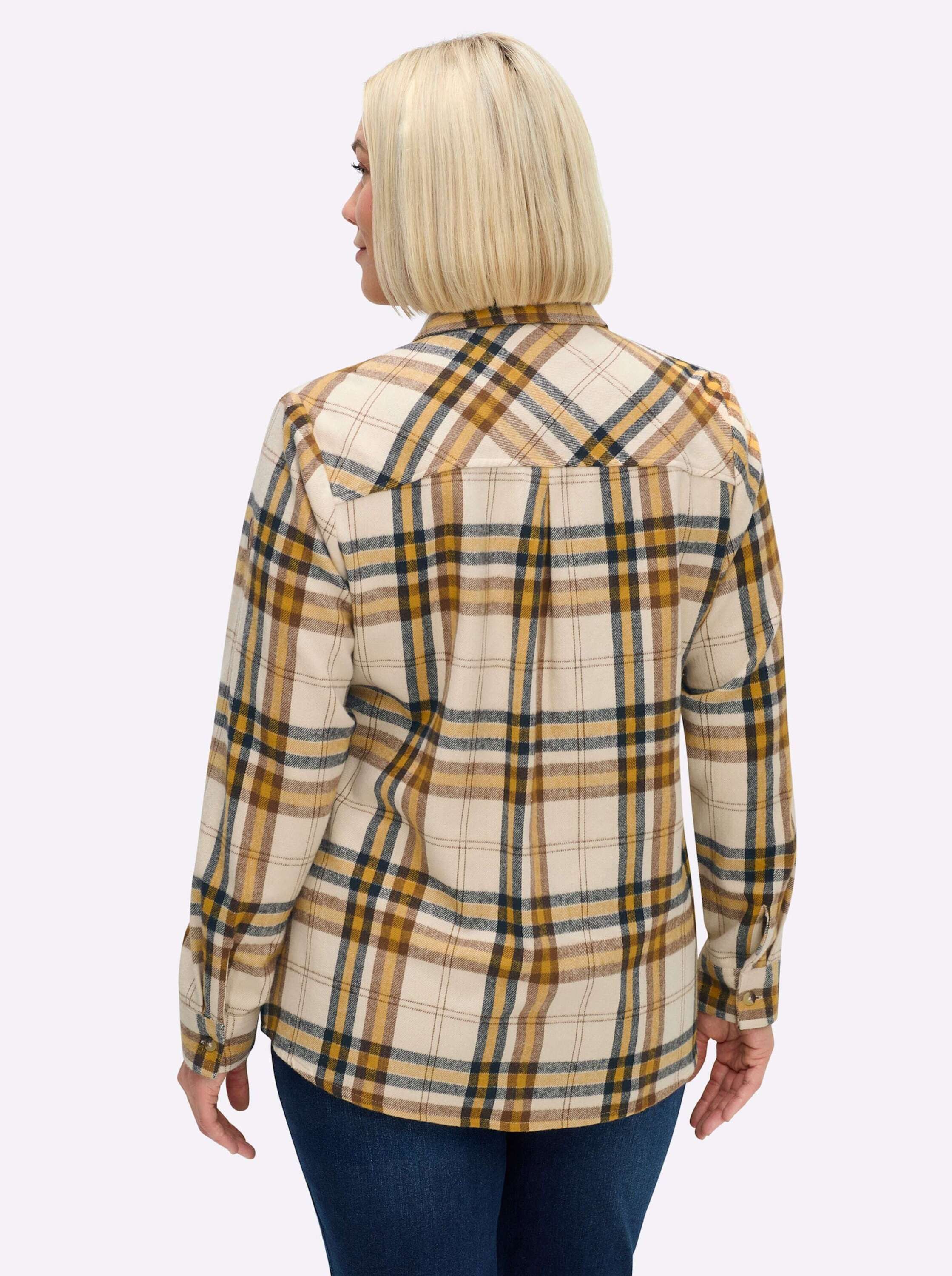 Witt Klassische Bluse Flanell-Bluse Langarm günstig online kaufen