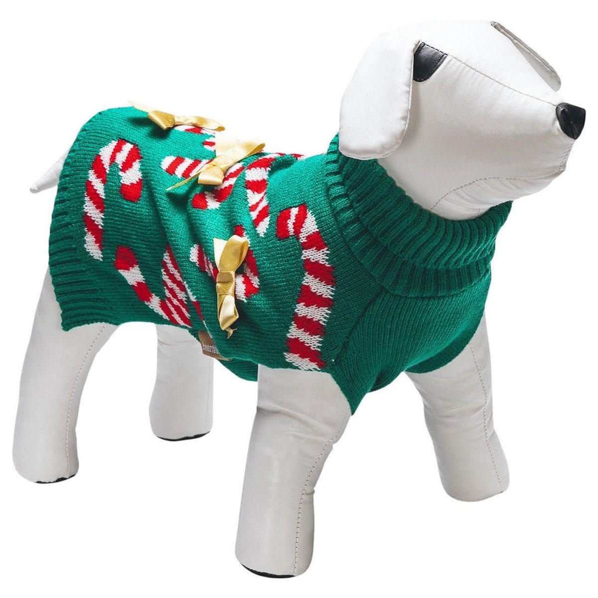 Beeztees Hundepullover Weihnachtspullover Zuckerstangen