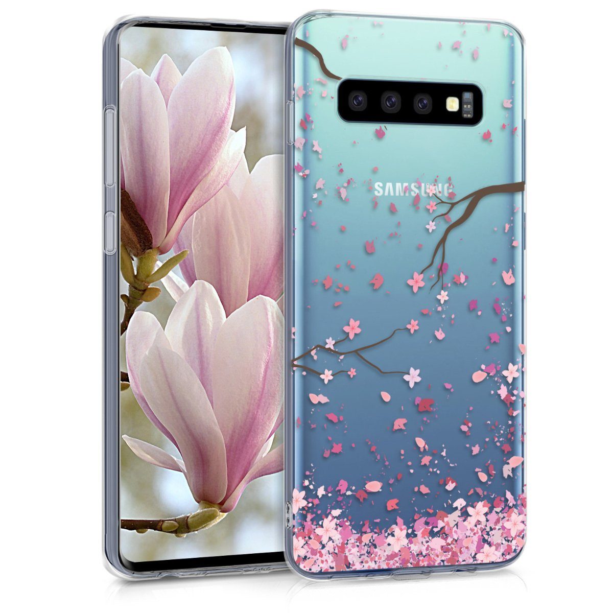 kwmobile Handyhülle Case für Samsung Galaxy S10, Hülle Silikon transparent - Silikonhülle