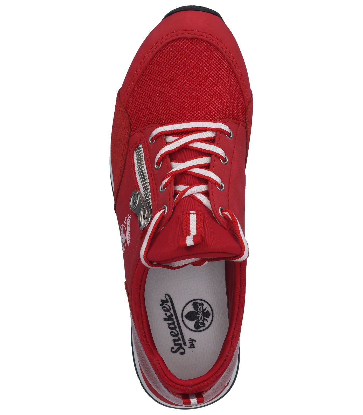 Rieker Sneaker Lederimitat Rot Sneaker