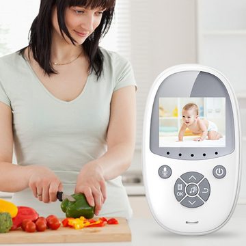 GOOLOO Video-Babyphone Babyphone, Kamera, 2,4" LCD, Nachtsicht, Temperatur, Schlaflieder, VOX, Energiesparender VOX-Modus