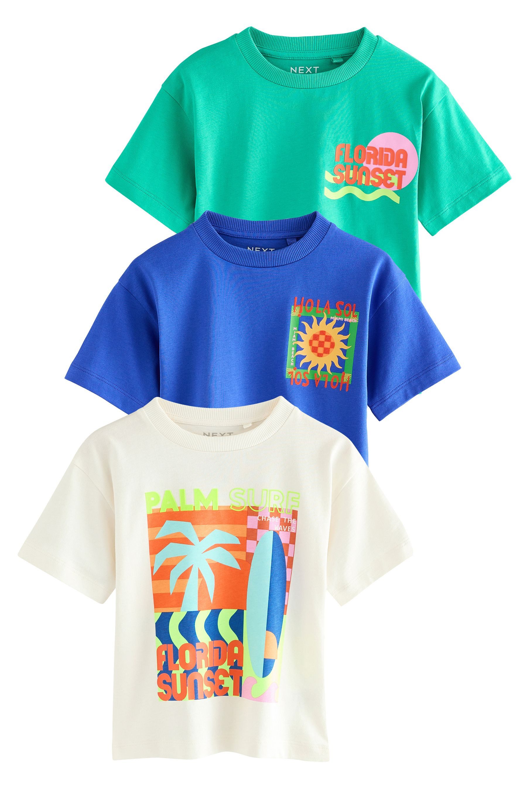 Next T-Shirt Kurzarm-T-Shirts aus 100 % Baumwolle, günstig online kaufen