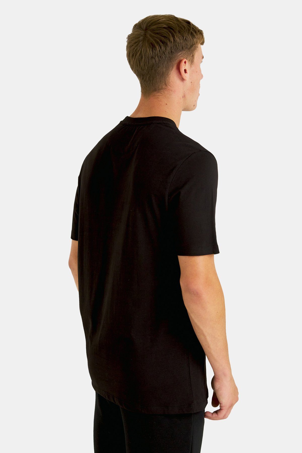 Scott & Schwarz T-Shirt Lyle Logo, Rundhalsausschnitt Und Baumwolle, Tasche Mit