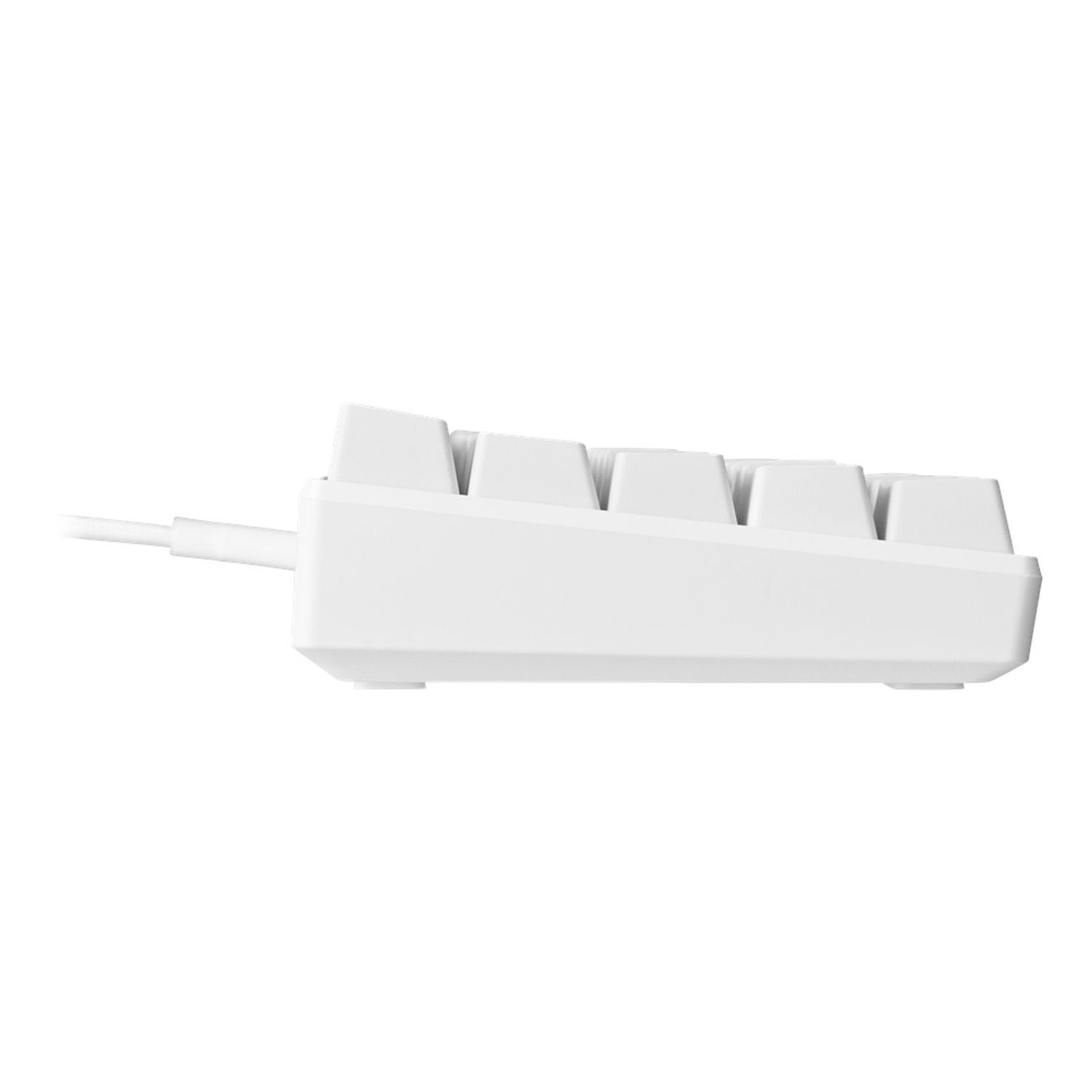 DELTACO Mechanische Mini Gaming Anti-Ghosting Farbe Gaming-Tastatur Tasten Tastatur (RGB-LED-Beleuchtung, Beleuchtung 62 RGB N-Key-Rollover, weiß) 100% LED