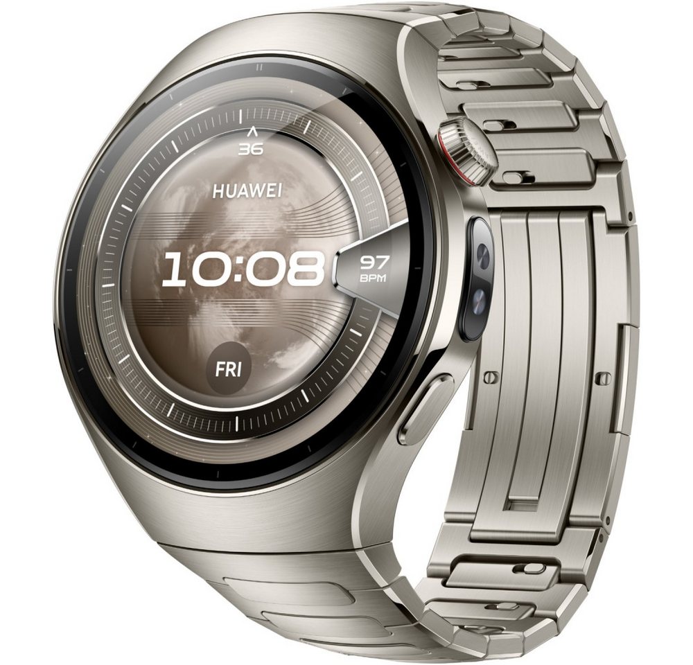 Huawei Watch 5 Titanarmband 46 mm - Smartwatch - titan Smartwatch silberfarben