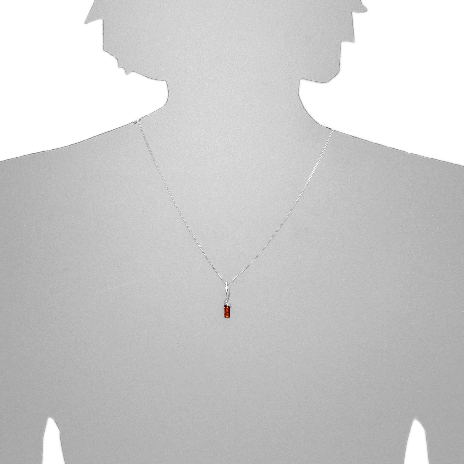 OSTSEE-SCHMUCK Kette mit Anhänger Ostsee-Schmuck Kette mit Anhänger Ella Kette mit Anhänger Ella (2-tlg)