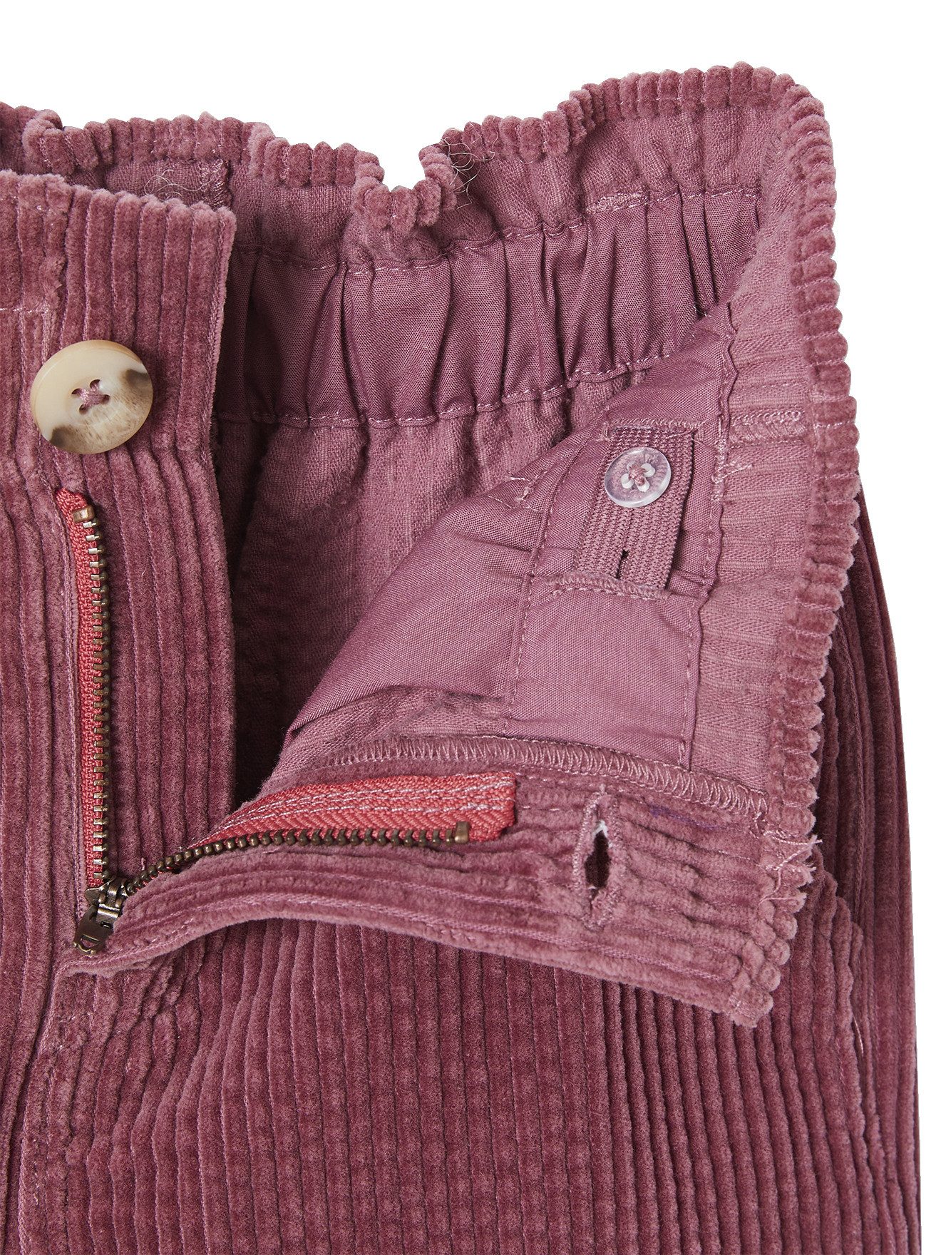 vertbaudet Cordhose Weite Mädchen Cordhose mit Paperbag-Bund – Bild 3 von 4