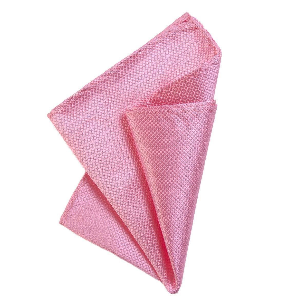 DonDon Einstecktuch DonDon Herren Einstecktuch 21 x 21 cm für feierliche Anlässe, (Packung, 1-St), zum Falten, Seidenlook rosa