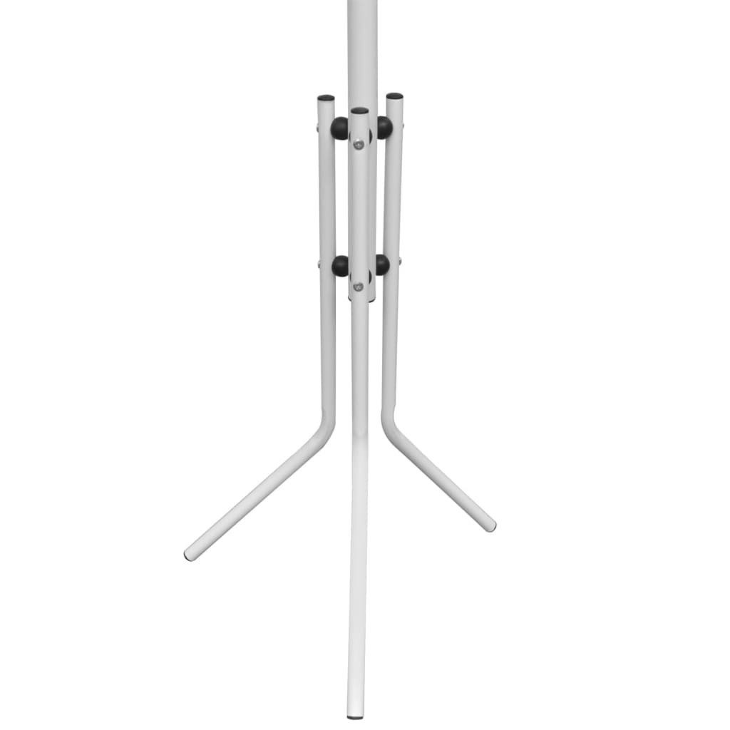 vidaXL Garderobenständer Weißer Metall Kleiderständer, (1 St), Kleiderständer Garderobe Standgarderobe Jackenständer Schirmständer – Bild 3 von 4