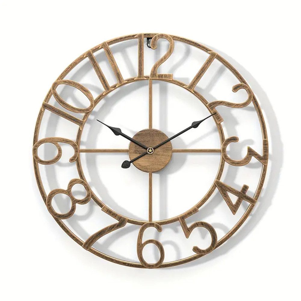 Wanduhr Vintage Rund Wanduhr,Modern Wohnzimmer Schlafzimmer Wanduhr