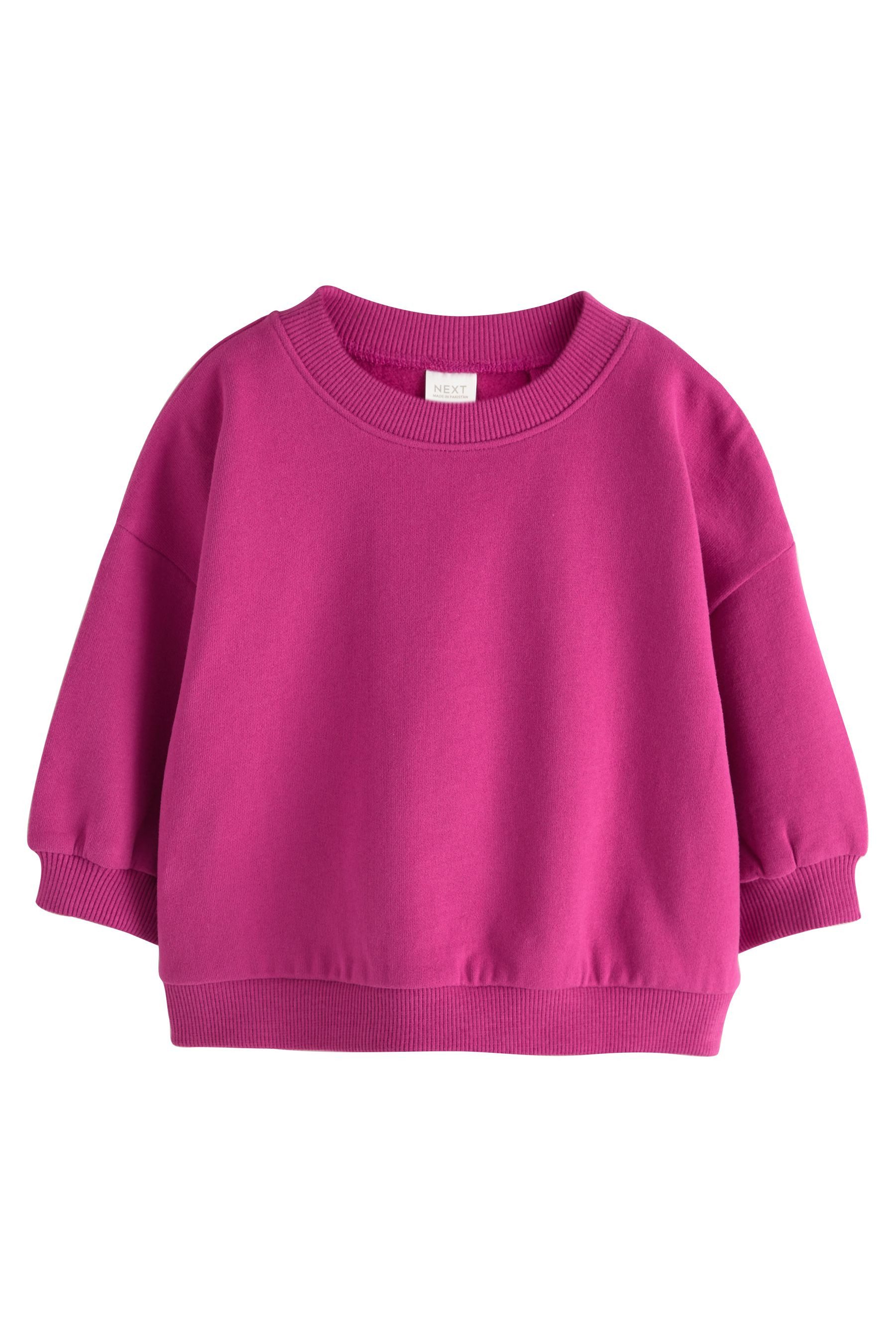 Next Sweater Sweatshirts mit Rundhalsausschnitt, 3er-Pack (3-tlg)