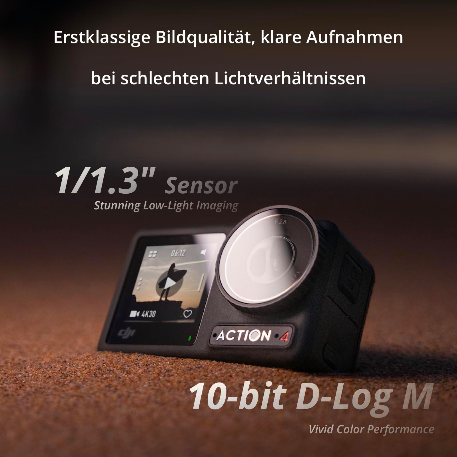 DJI Osmo Action 4 Adventure Combo Camcorder (4K Ultra HD, WLAN (Wi-Fi), Bluetooth)