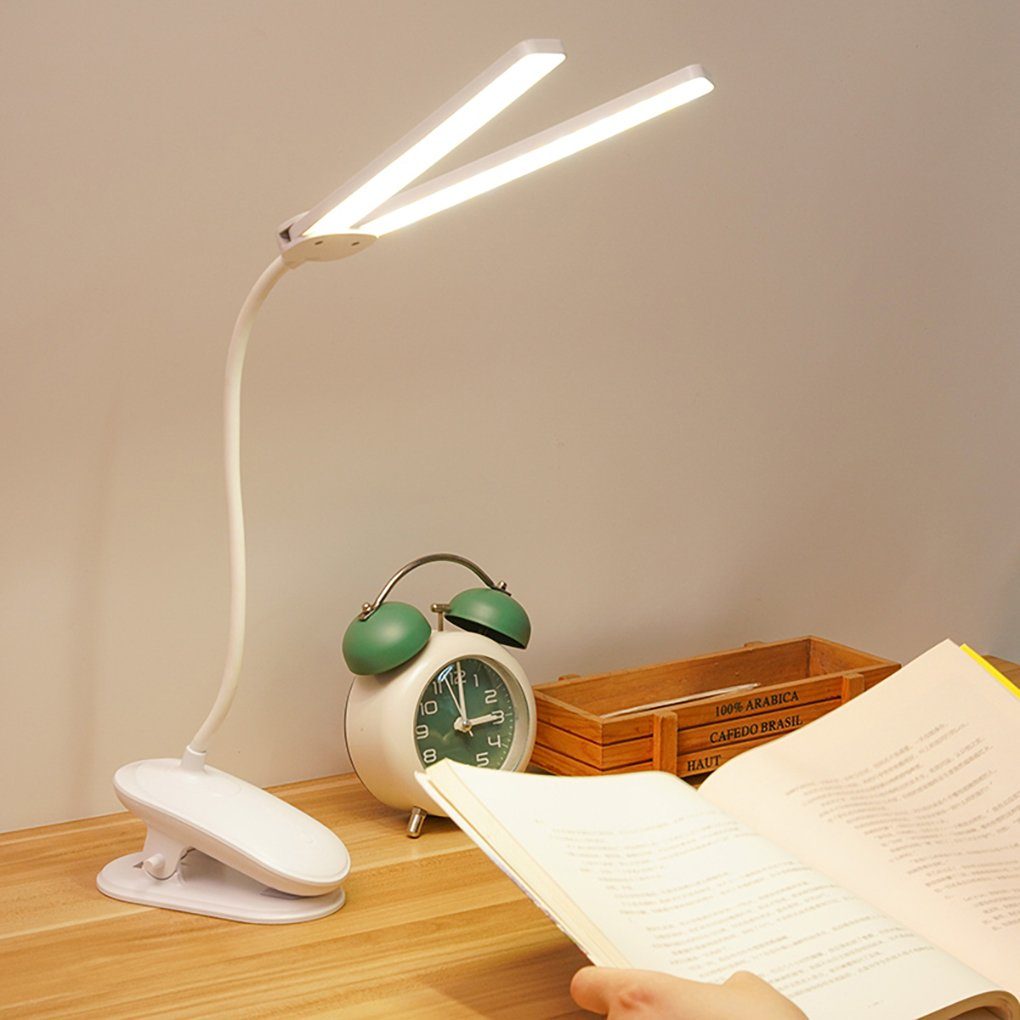 Control, USB LED Bett Mutoy Nachttischlampe LED Wiederaufladbare Leselampe für Arbeiten Klemmlampe Studieren Leselampe Leselampe, Touch mit