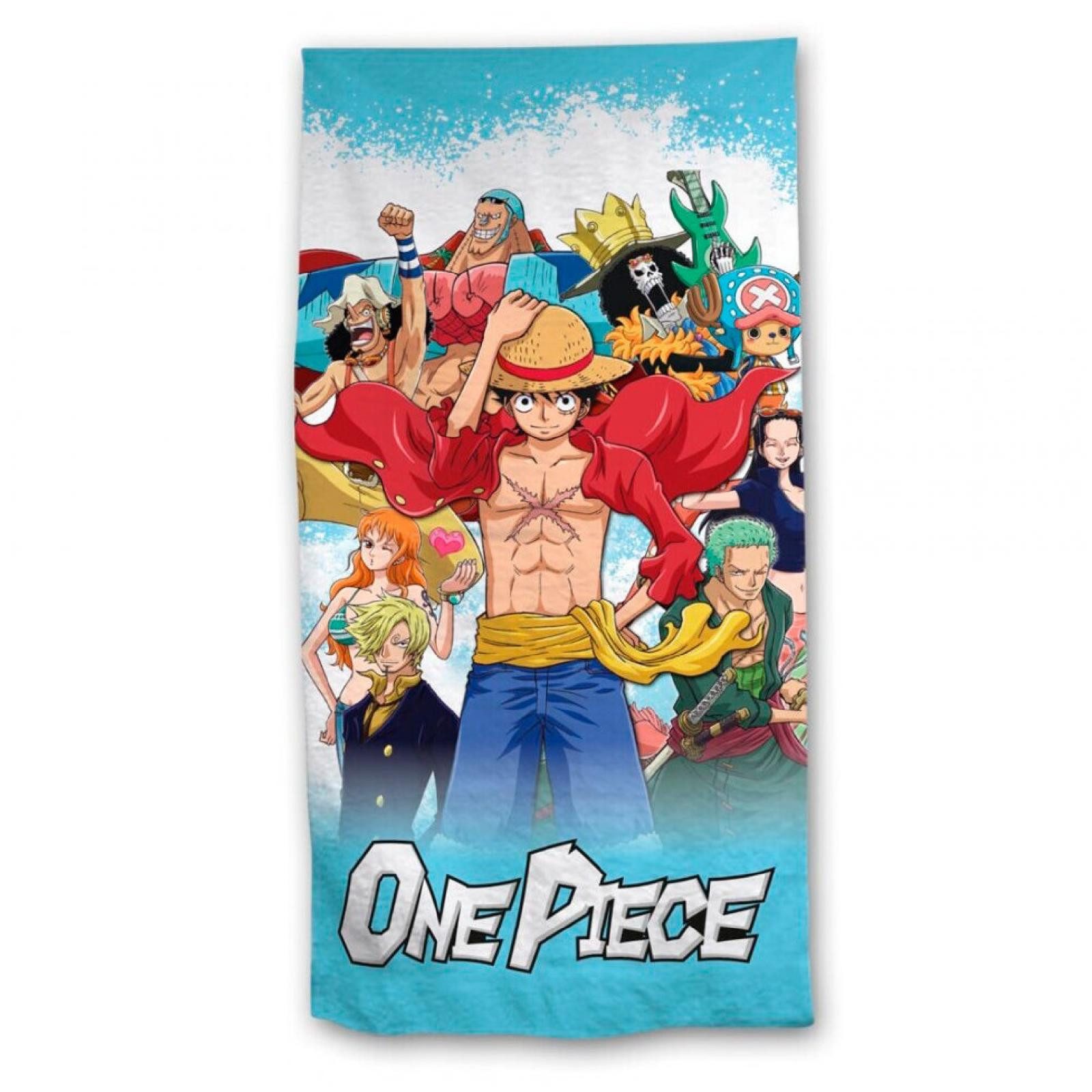TOEI ANIMATION Merchandise-Figur One Piece Strohhutbande Strandtuch