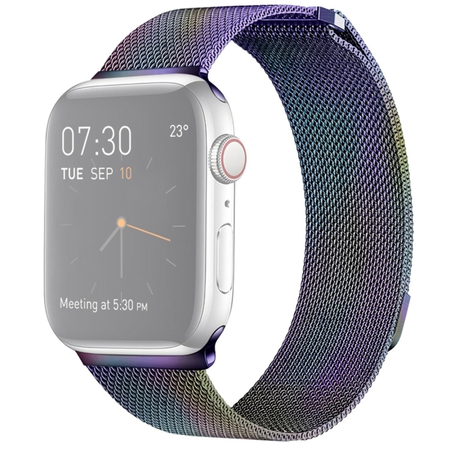 König Design Smartwatch-Armband »Apple Watch Series 7 41mm«, Smartwatch-Armband  für Apple Watch Series 7 41mm Sport Ersatz Armband Edelstahl Bunt
