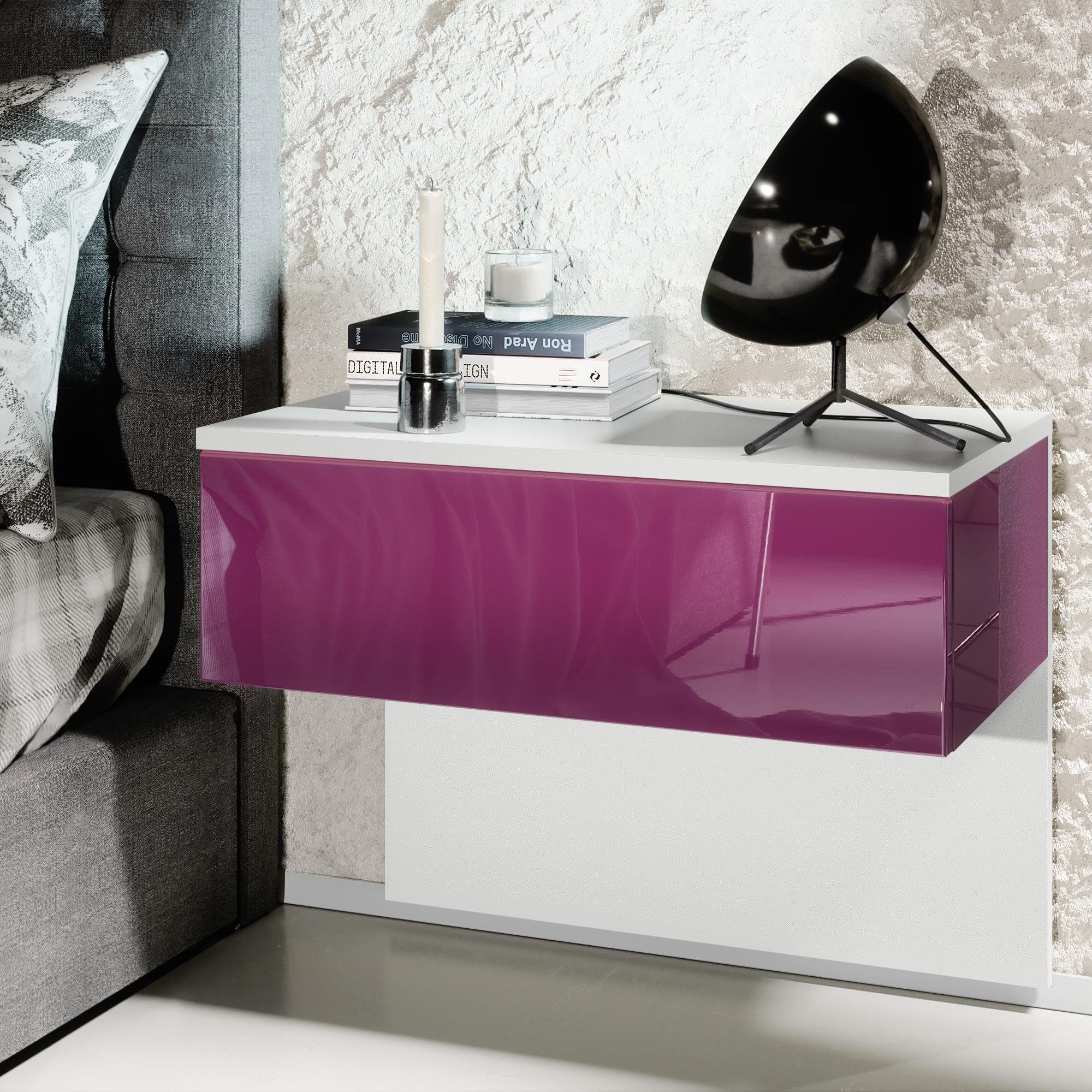 Vladon Nachttisch Sleep (Nachttischschrank, mit Schublade zur Wandmontage), günstig online kaufen