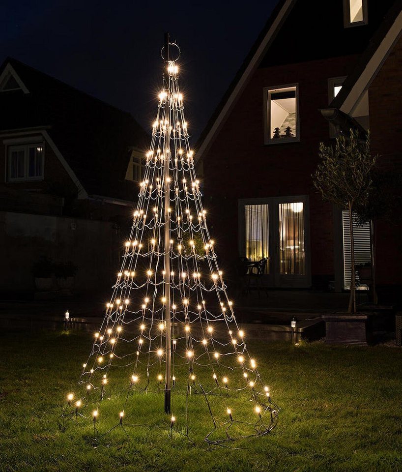 Montejaur LED Baum Montejaur LED Baum mit Aluminiummast LED warmweiß, LED  fest integriert, warmweiß