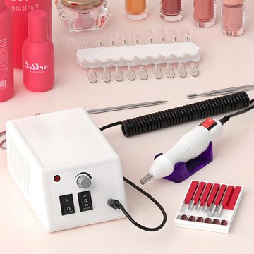 Retoo Maniküre-Pediküre-Set Nagelfräser Elektrische Nagelfeile Professionelles Maniküre Pediküre, Fräsmaschine Netzgerät Satz der Fräser Anleitung, Professionelle Maniküre-Set, Multi-Funktionen, Sicherheit & einfach