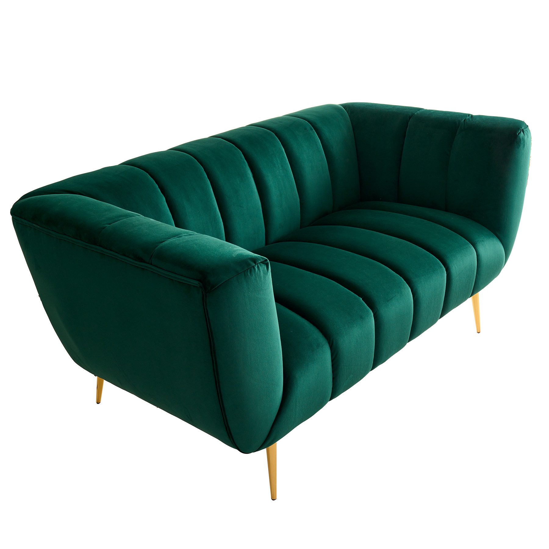 riess-ambiente 2-Sitzer NOBLESSE 165cm smaragdgrün / günstig online kaufen