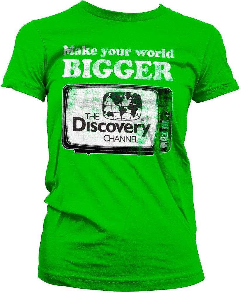 Discovery T-Shirt Make Your World Bigger Girly Tee