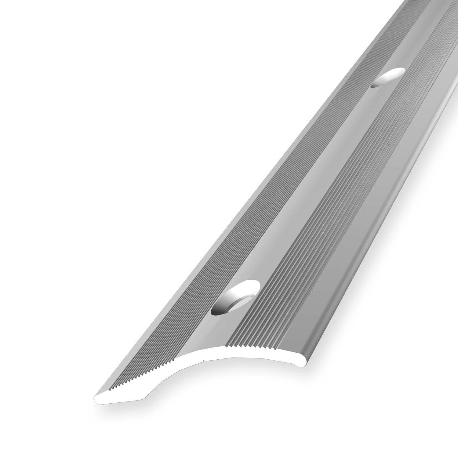 Küberit Anpassprofil 2 x 40 x 1000 mm Aluminium Ausgleichsprofil Silber Versenkt Gebohrt
