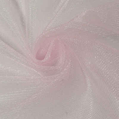 Stoff Tüll weich Schimmer rosa 1,5m Breite