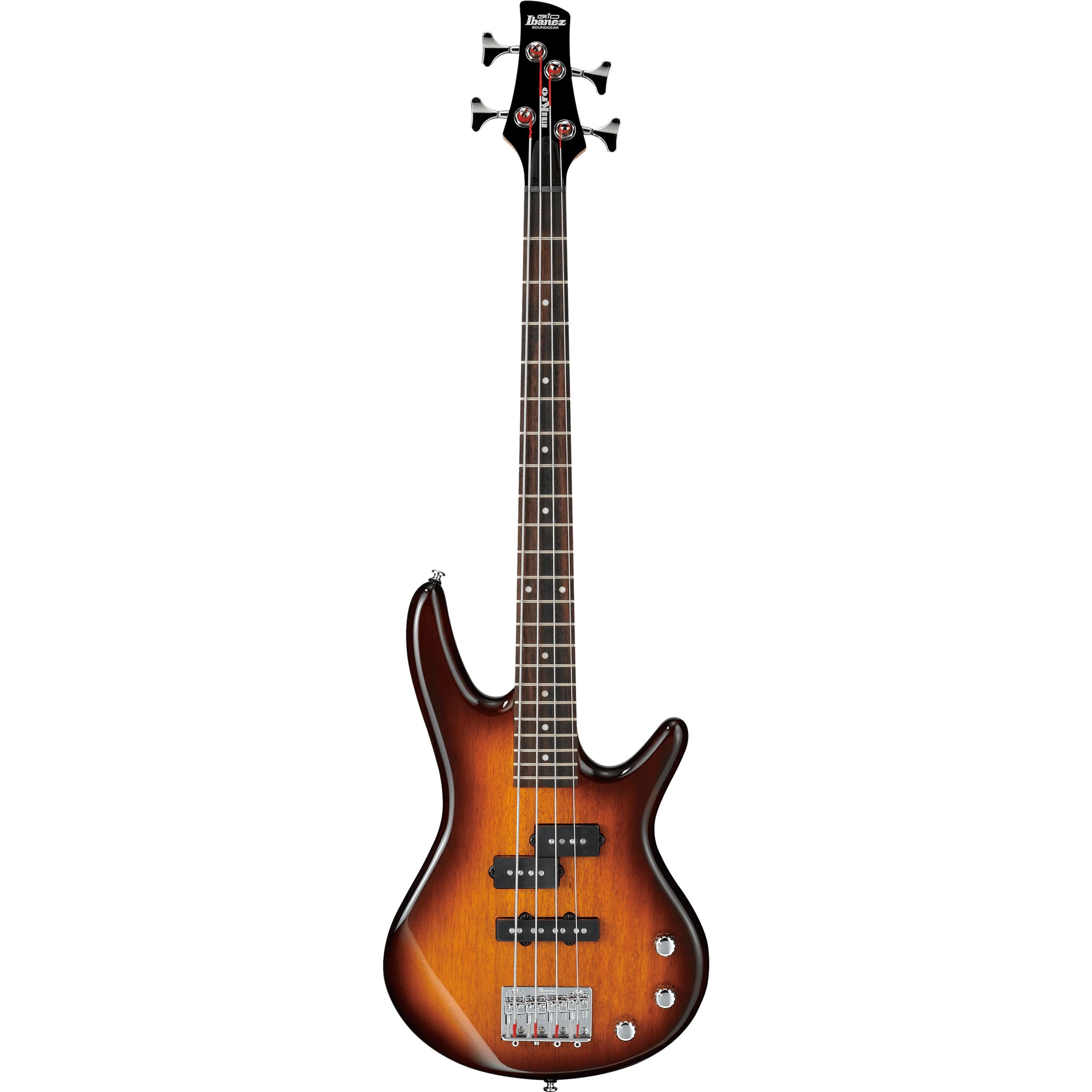 Ibanez E-Bass, E-Bässe, 4-Saiter E-Bässe, miKro GSRM20-BS Brown Sunburst - E-Bass