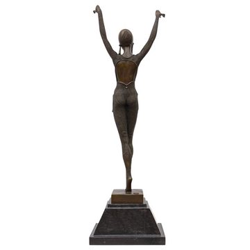 Aubaho Skulptur Bronzeskulptur Bronze Figur Dourga nach Chiparus Skulptur Antik-Stil R