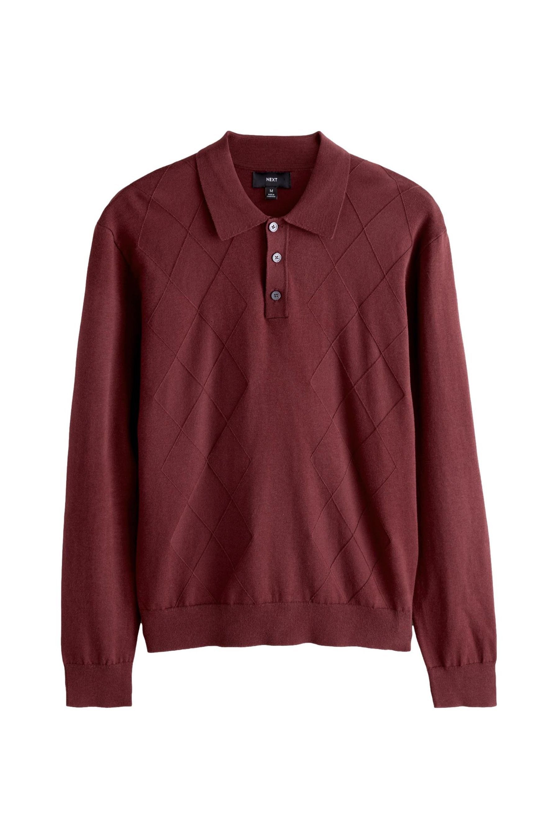 Next Langarm-Poloshirt Langärmeliges Polo-Shirt aus Feinstrick (1-tlg) günstig online kaufen