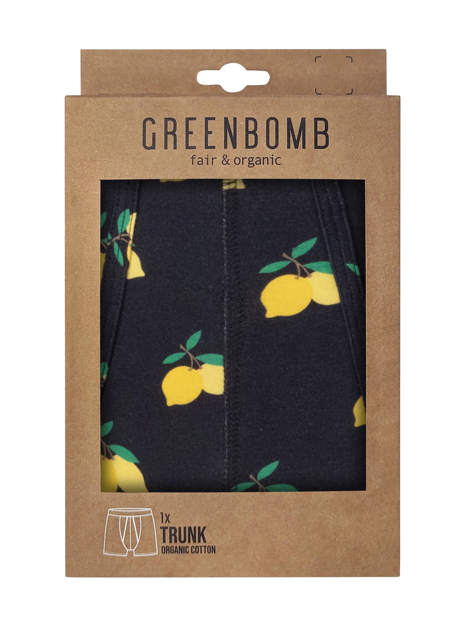 GreenBomb Boxer Trunk Lemons GOTS-zertifizierte Herstellung, hautfreundlich günstig online kaufen