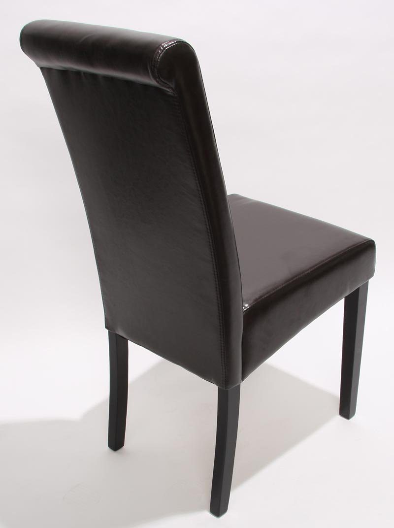 MCW Esszimmerstuhl Lecce II 2er-Set Braun Dunkle Beine günstig online kaufen