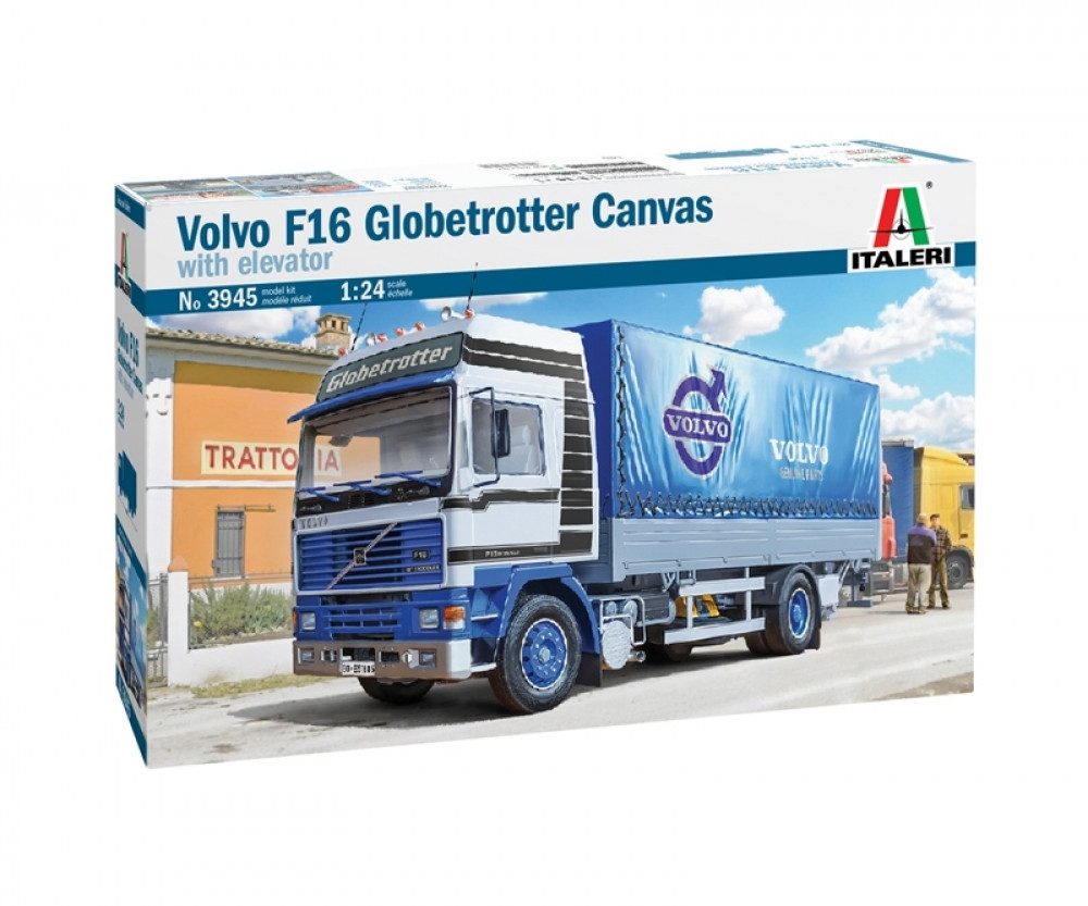 Italeri Modellbausatz Italeri 1:24 Volvo F16 Plane m. Hebebühne