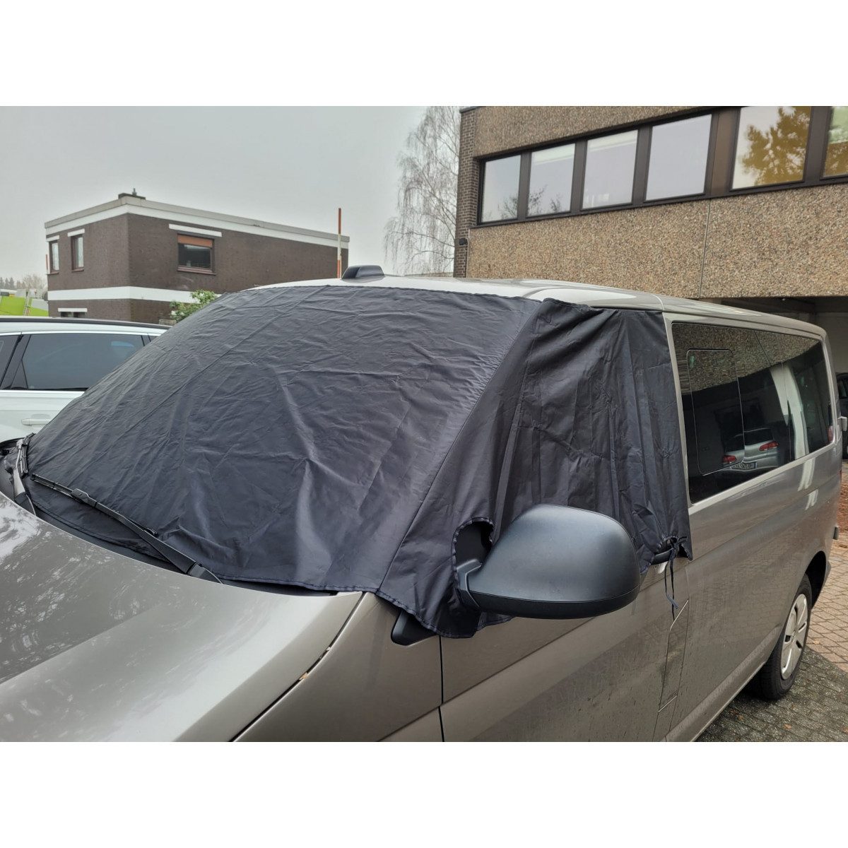 BREMER SEAT COVERS Windscreen Cover DISCAM for VW T5 / T6 / T6.1 2003-2022, (Set, 1 pc., Partition Curtain), in Black