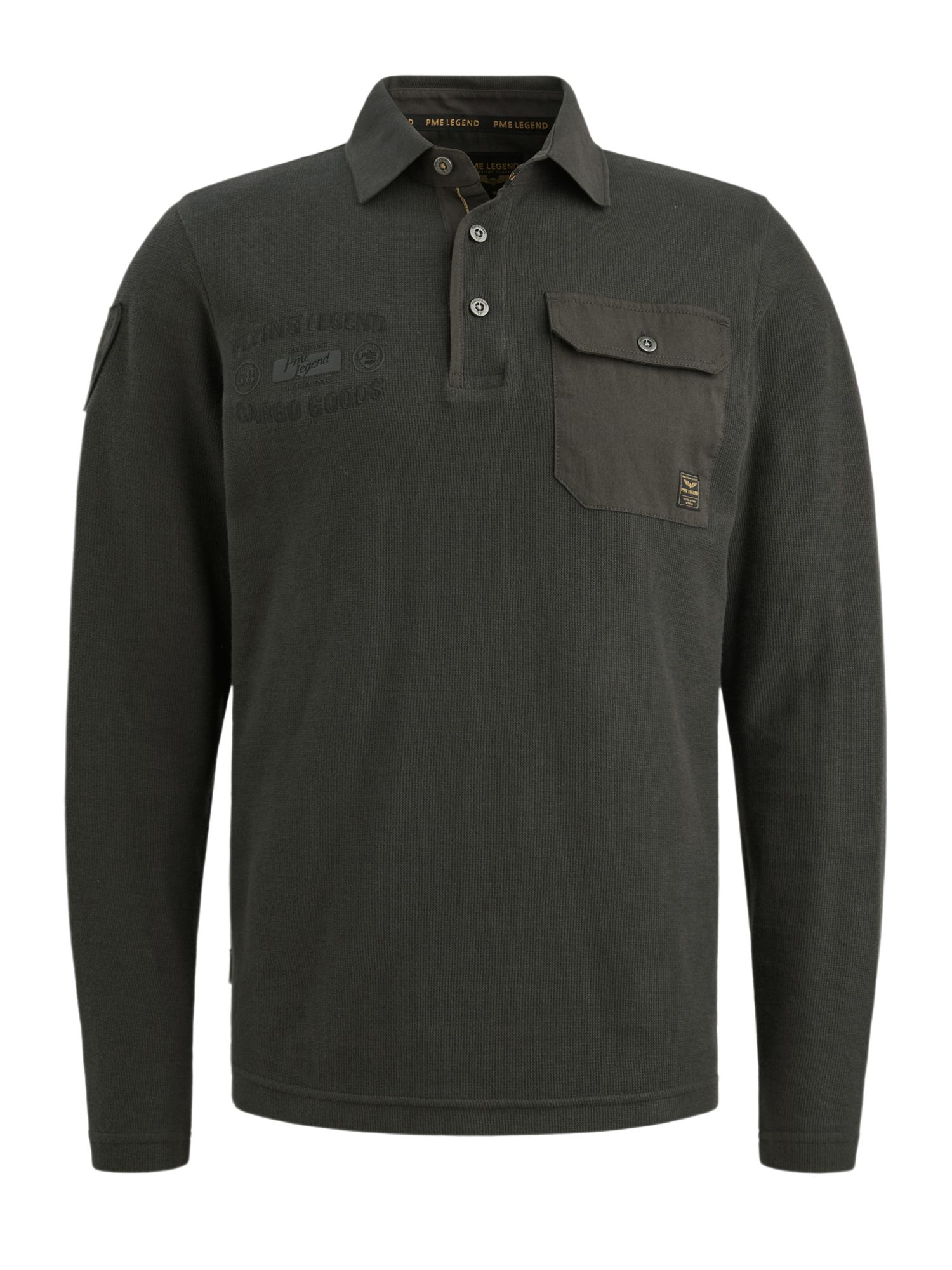 PME LEGEND Langarm-Poloshirt