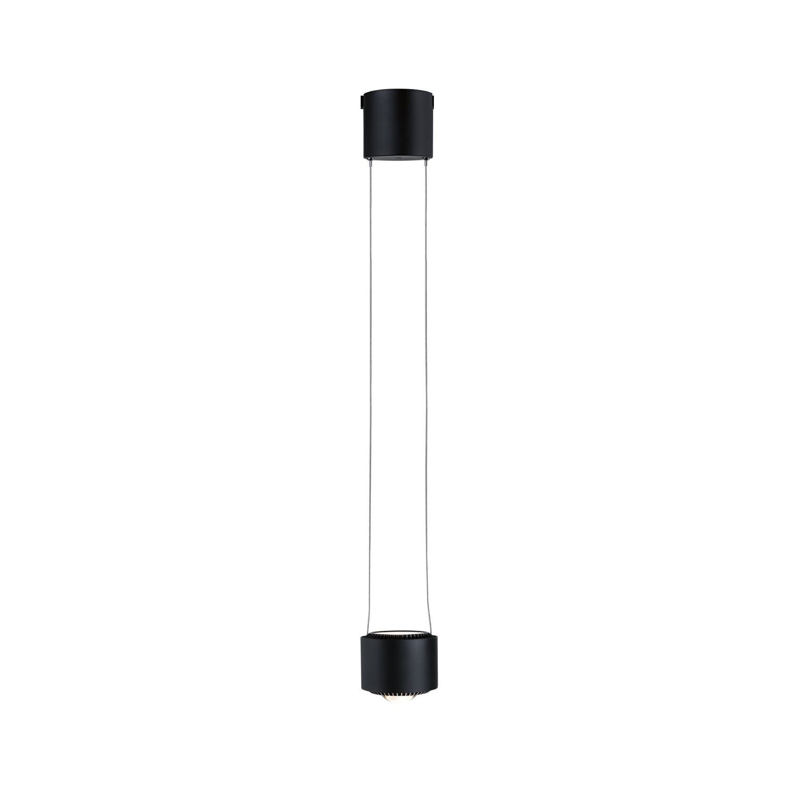 Paulmann Schienensystem-Leuchten URail Pendel Aldan 8,5 / 1x4,5W 4000K 230V Schwarz matt, Schwarz, (1-tlg), 930lm / 530lm, dimmbar