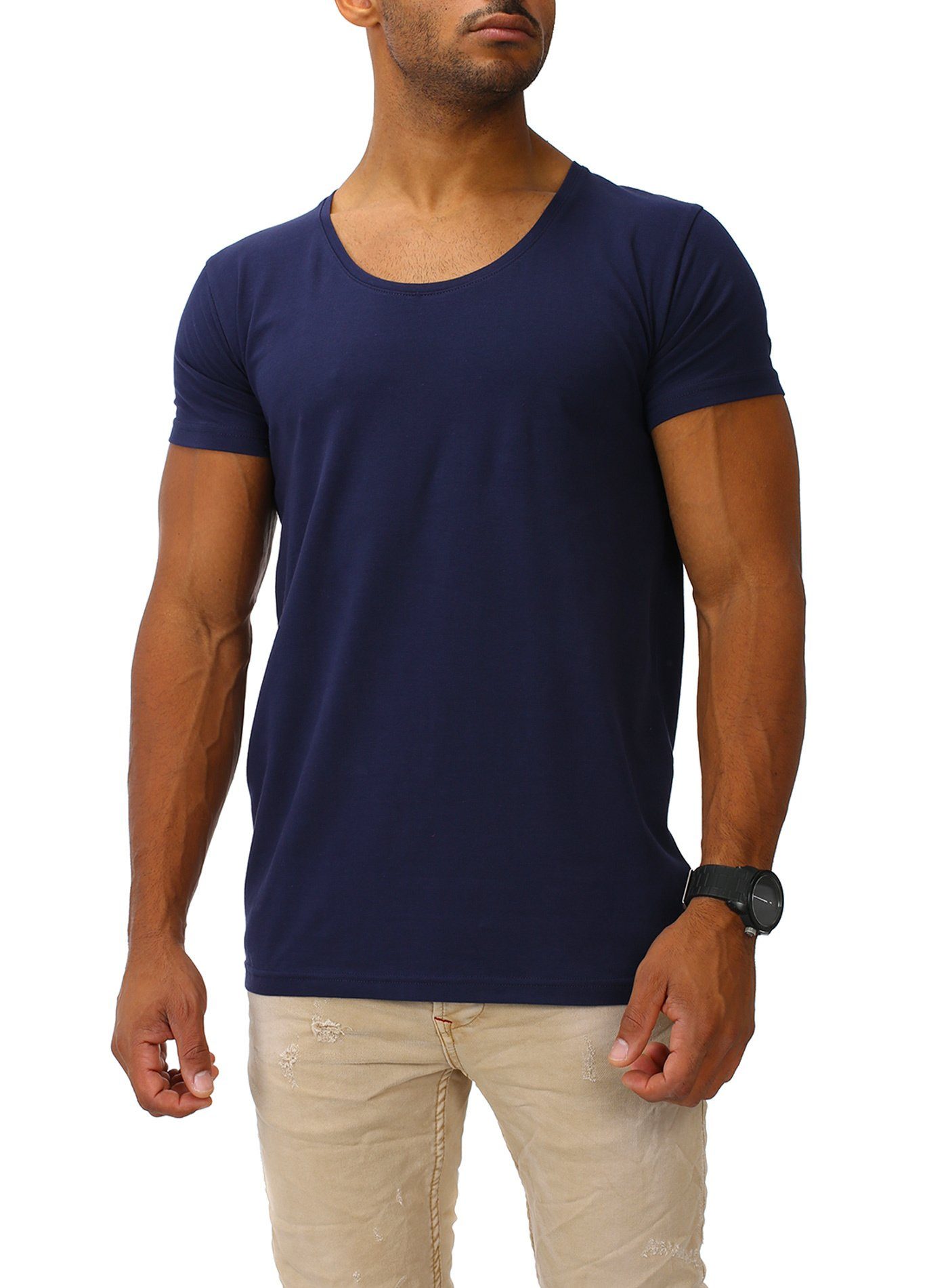 Joe Franks T-Shirt mit Rundhalsausschnitt navy