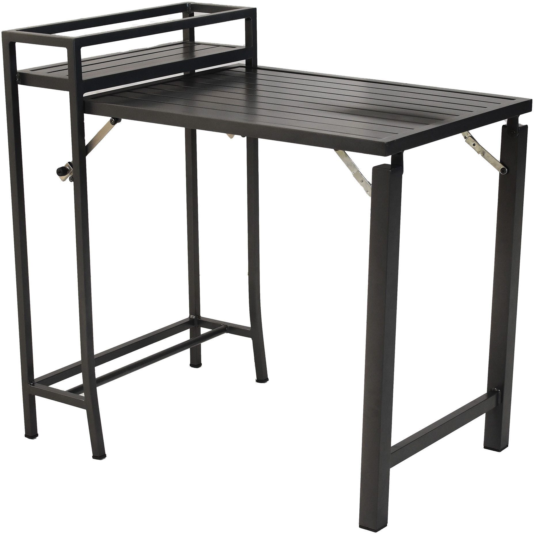 MERXX Gartentisch Balkonklapptisch (1-St), Tischplatte aus Aluminium, Tischplatte abklappbar