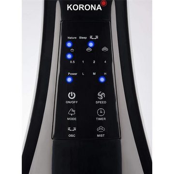 KORONA Standventilator 81102 Ventilator mit Sprühfunktion, 40 cm Durchmesser, 3,3 L Wassertank, Timer, Fernbedienung